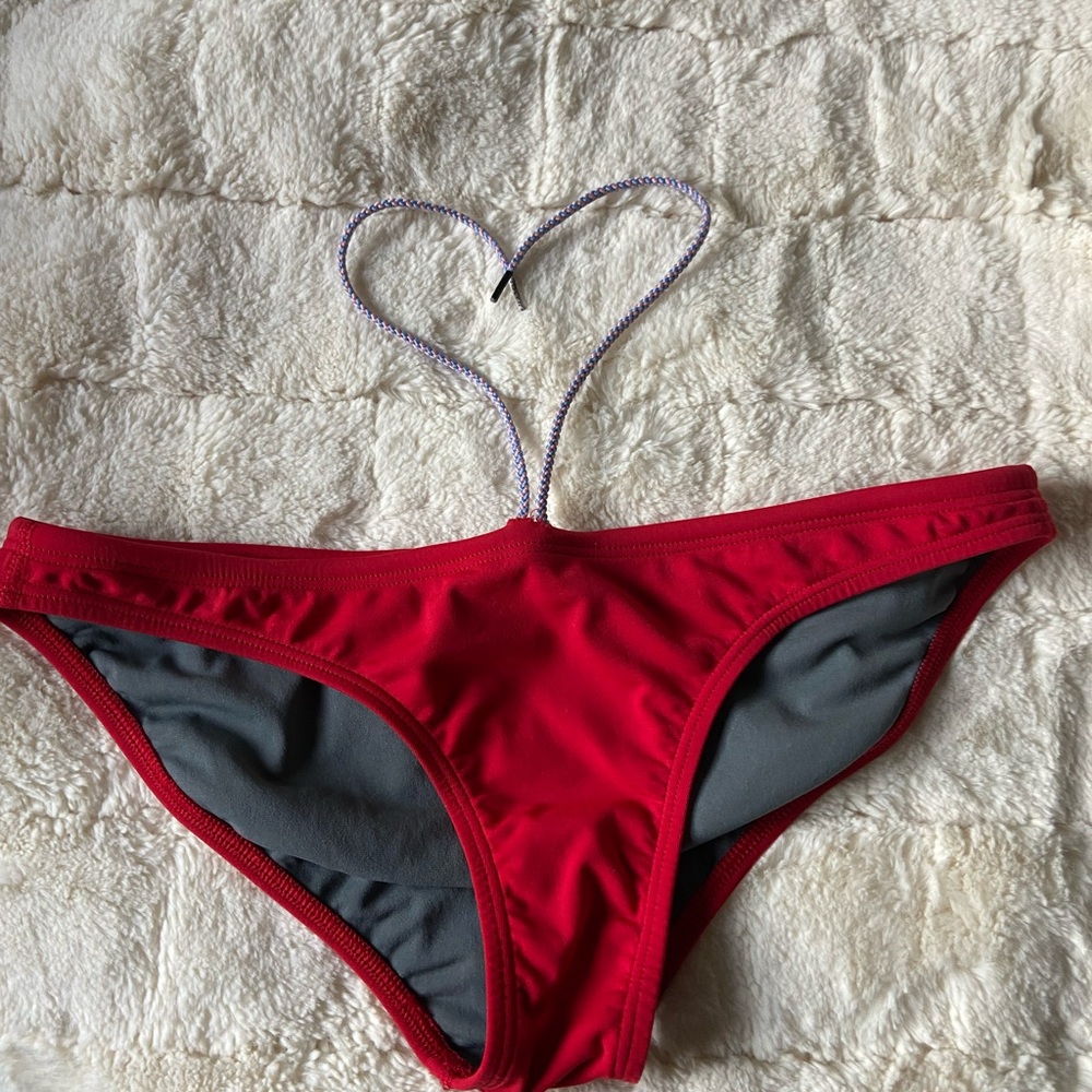 Jolyn Clothing Red and Gray Bikini Swim